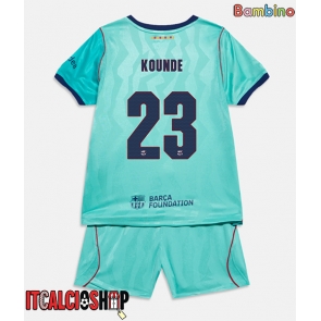 Barcelona Jules Kounde #23 Terza Maglia Bambino 2026-27 Manica Corta (+ Pantaloni corti)